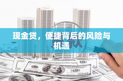 大英现金贷，便捷背后的风险与机遇