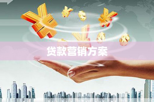 大英贷款营销方案
