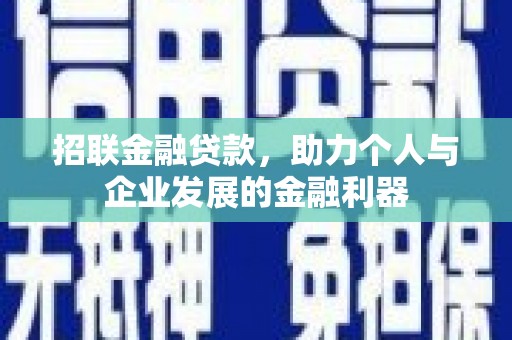 大英招联金融贷款，助力个人与企业发展的金融利器