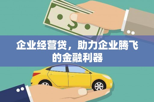大英企业经营贷，助力企业腾飞的金融利器