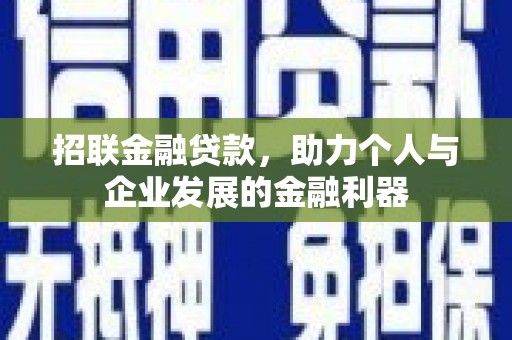 大英招联金融贷款，助力个人与企业发展的金融利器