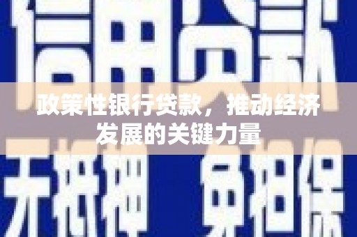 大英政策性银行贷款，推动经济发展的关键力量