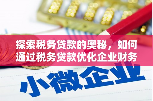 大英探索税务贷款的奥秘，如何通过税务贷款优化企业财务