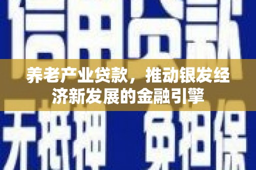 大英养老产业贷款，推动银发经济新发展的金融引擎