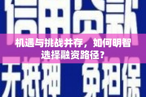 大英机遇与挑战并存，如何明智选择融资路径？