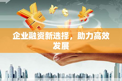 大英企业融资新选择，助力高效发展